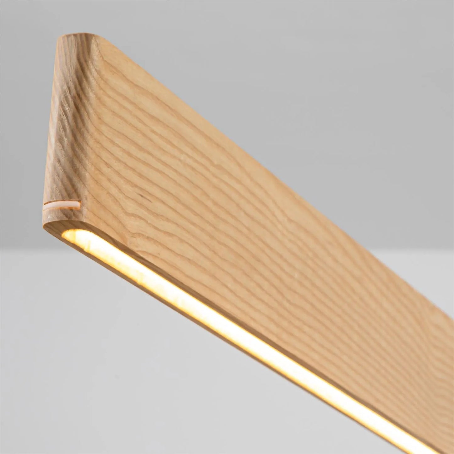 Slender Linear Wood Pendant