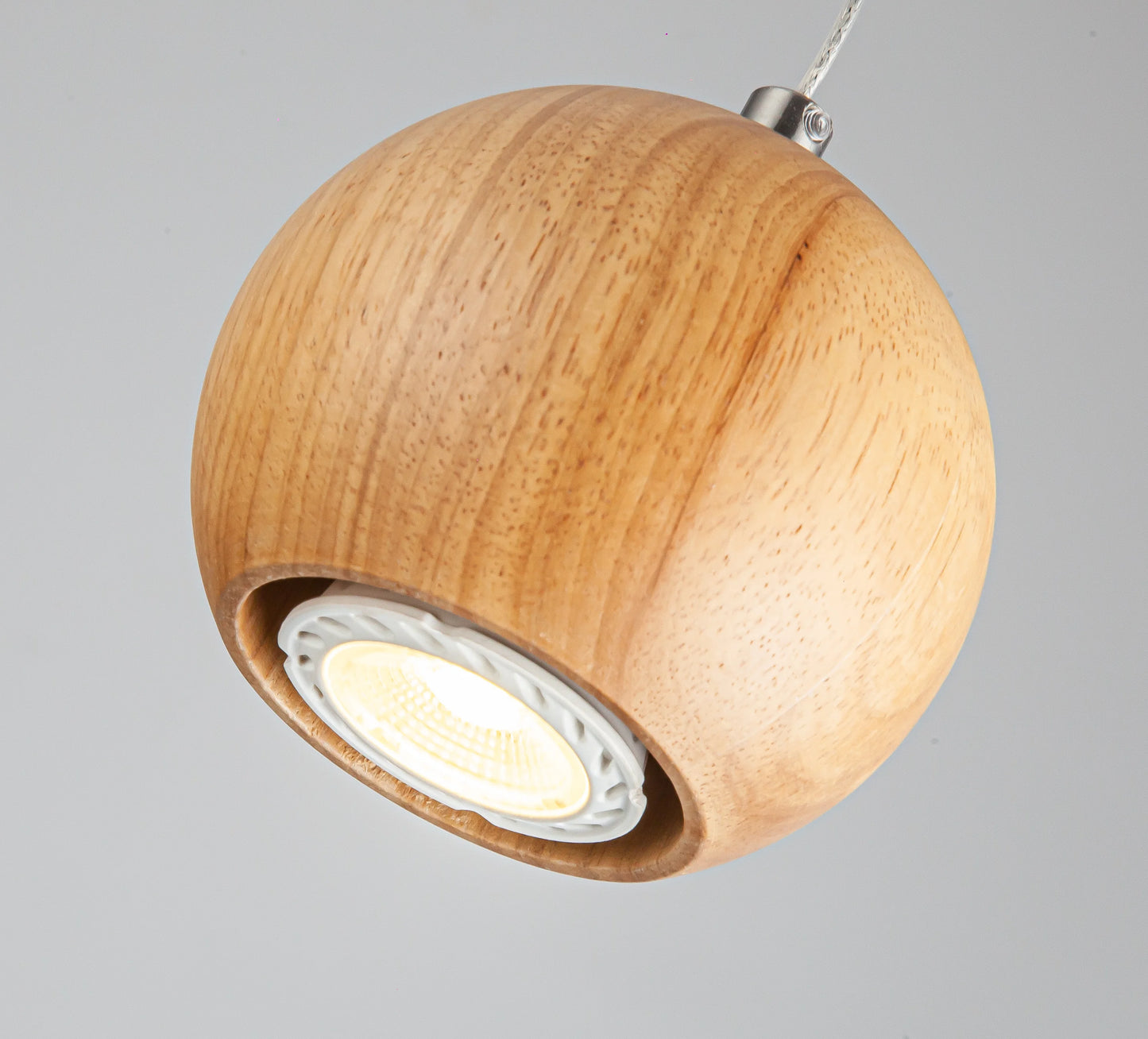 Orb Wood Pendant Light