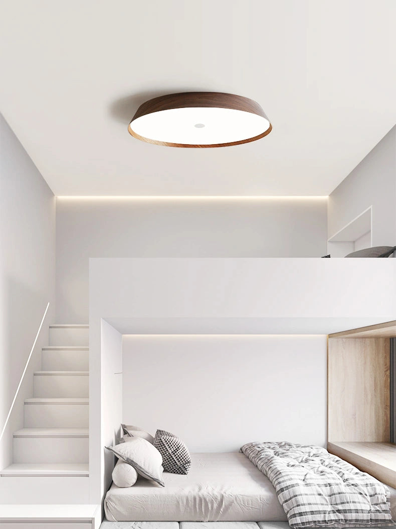 Wooden Circular Ceiling Light