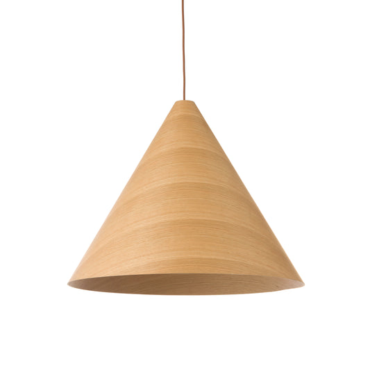 Conical Wood Pendant Light