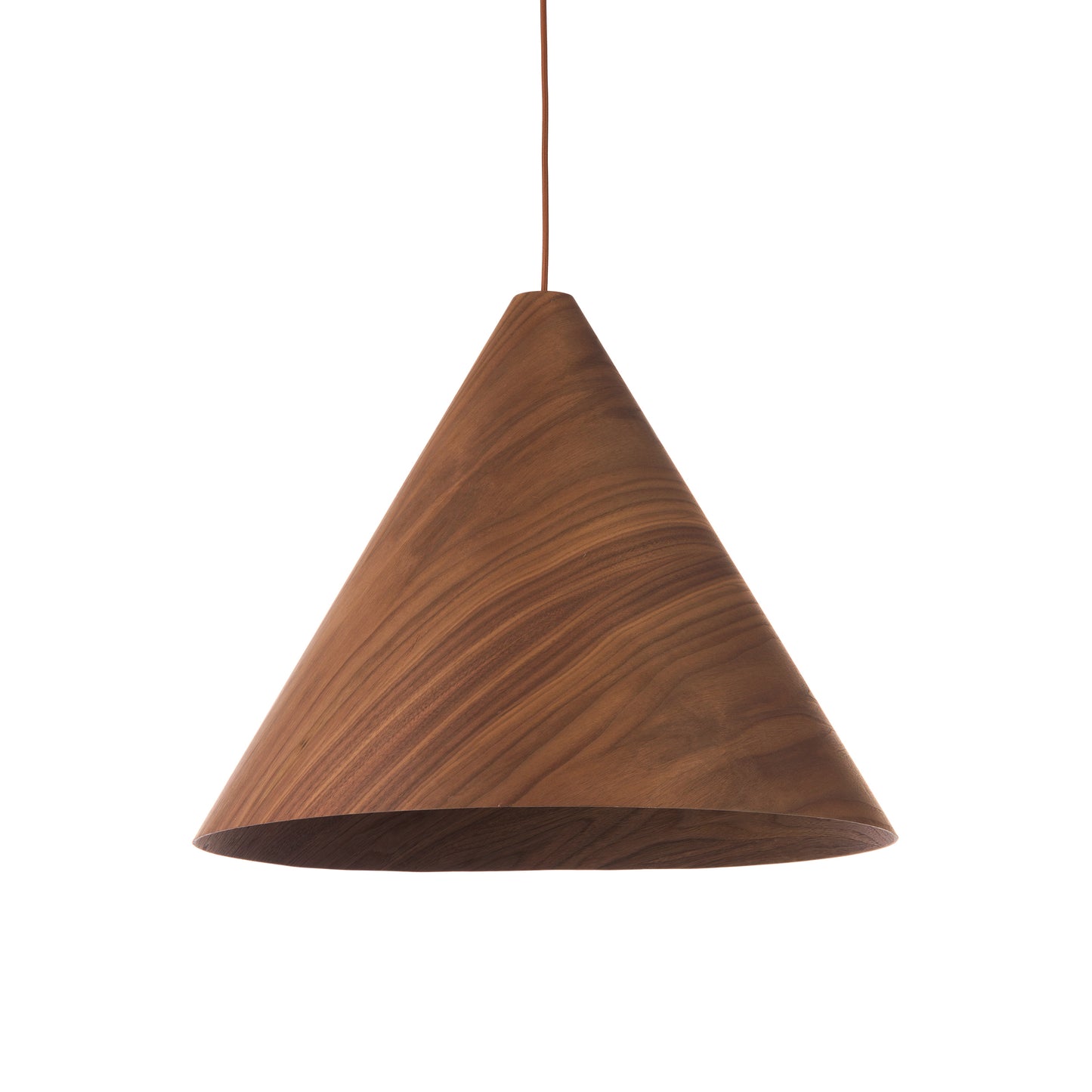 Conical Wood Pendant Light