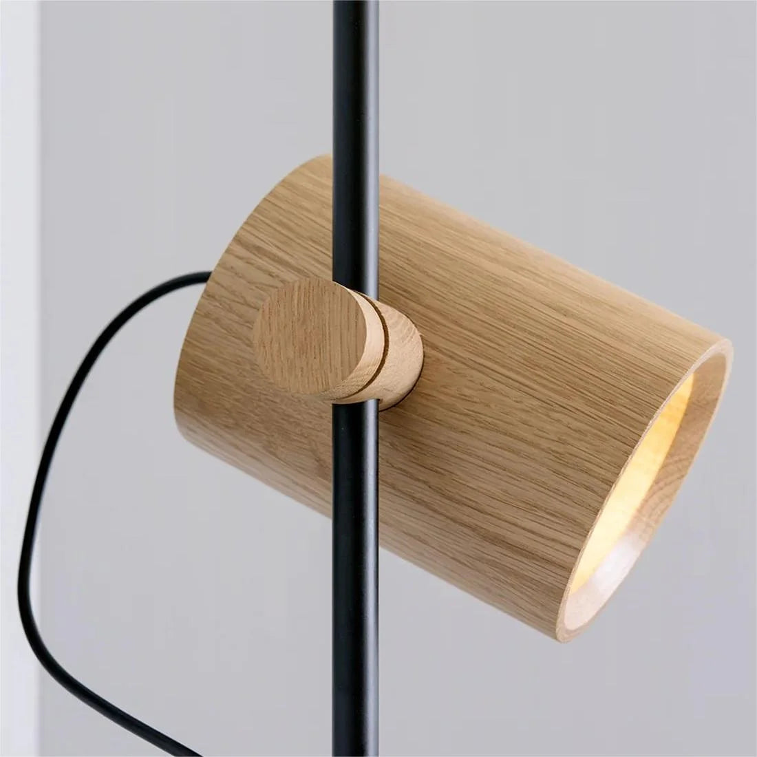 Adjustable Wood Spotlight Wall Light