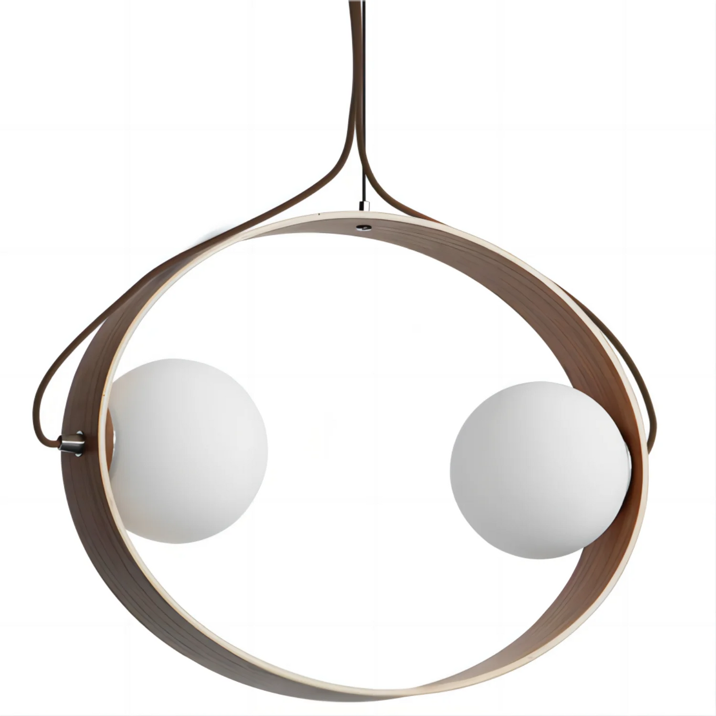 Ring Wood Pendant Light