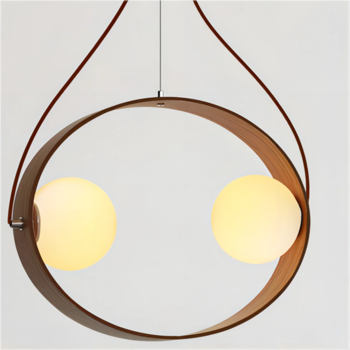 Ring Wood Pendant Light