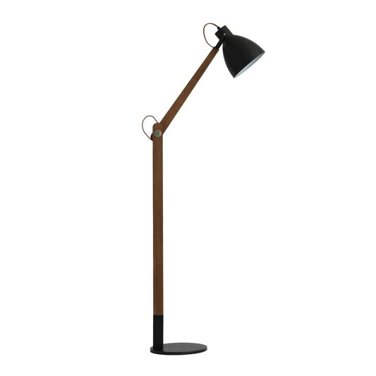 Walnut Wood Adjustable Floor Lamp