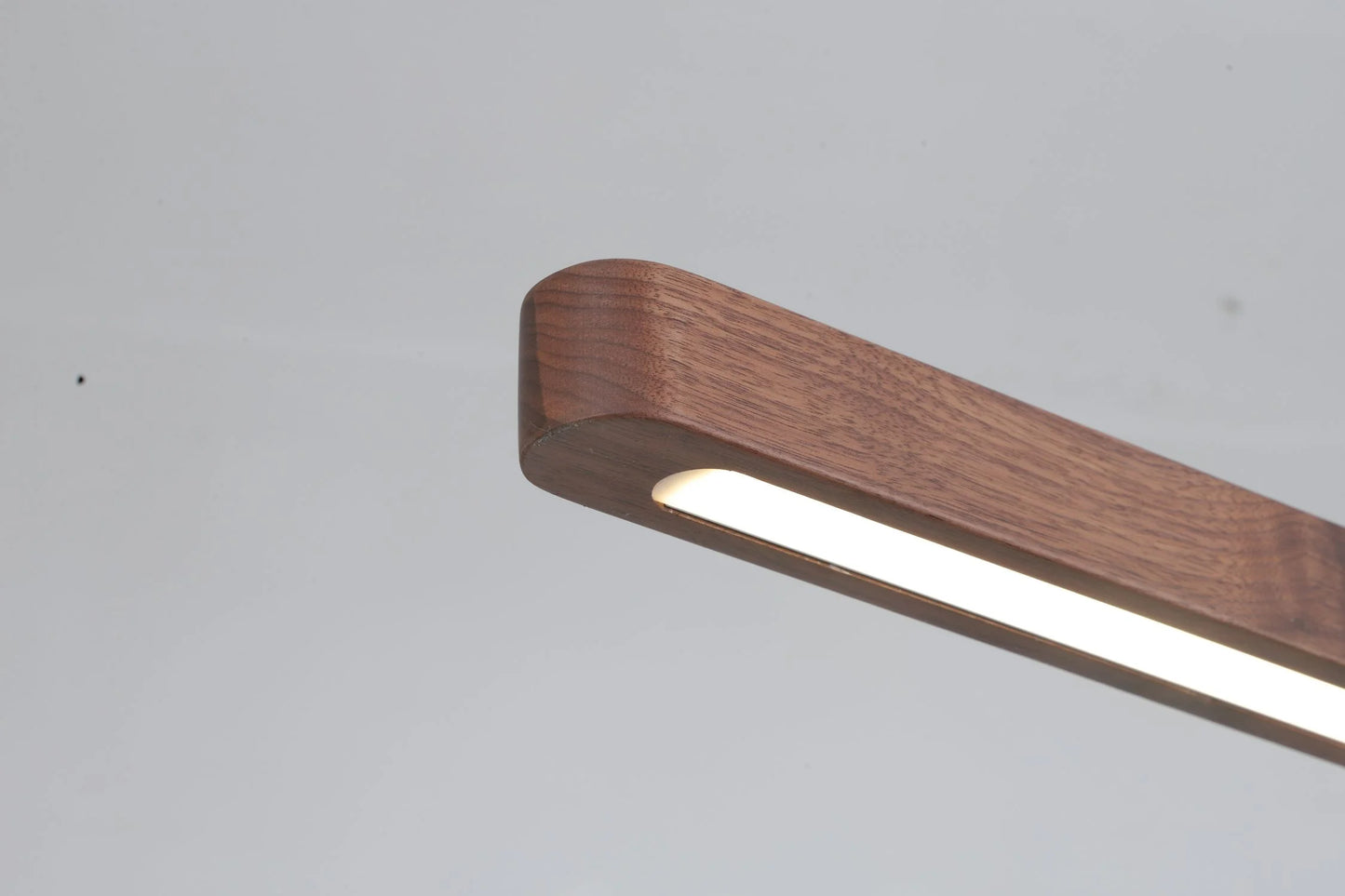 Linear Wood Pendant with Round Corners