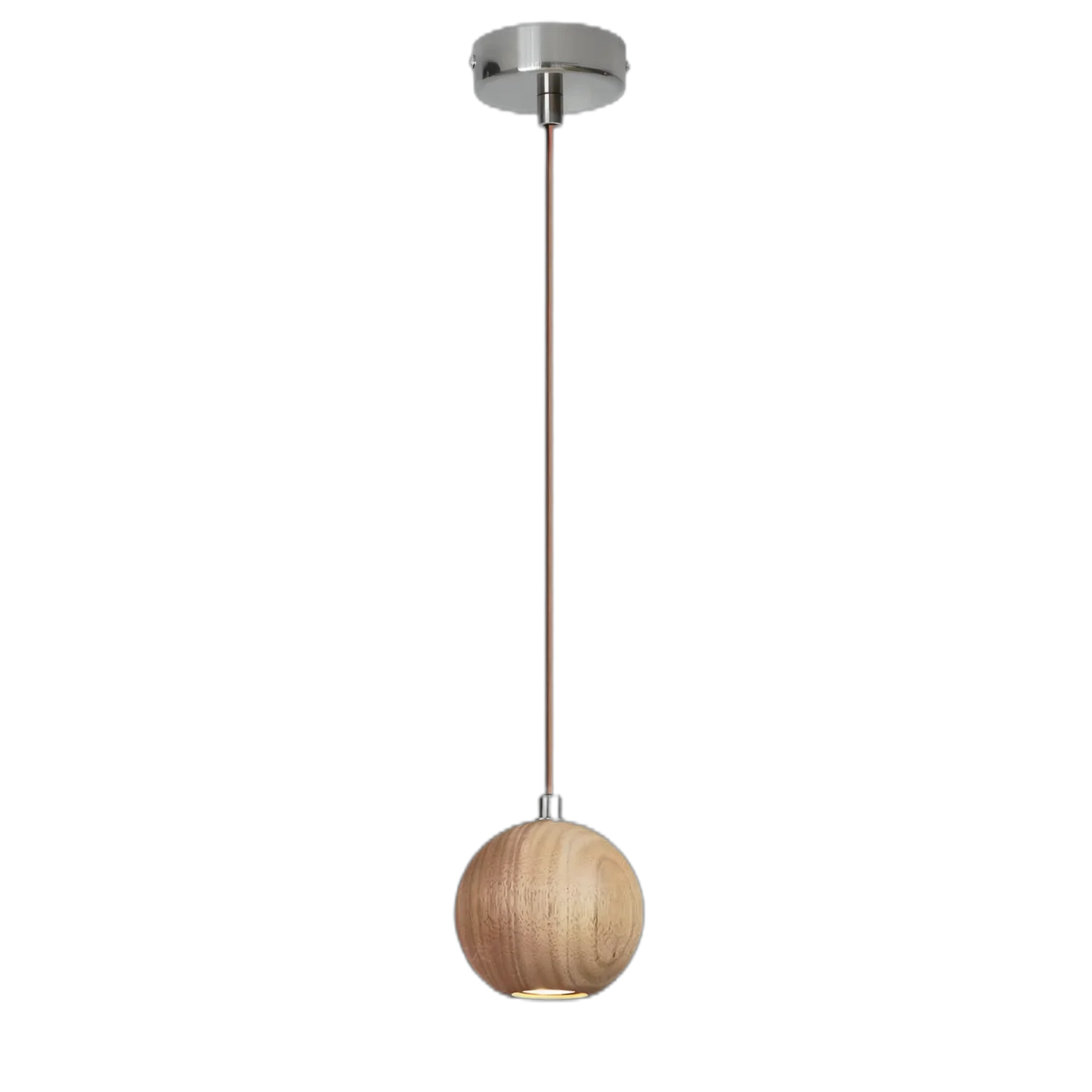 Orb Wood Pendant Light